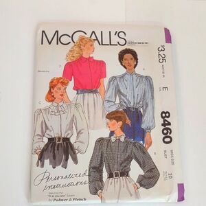 Vintage McCall's Blouses Sewing Pattern Uncut Size 10